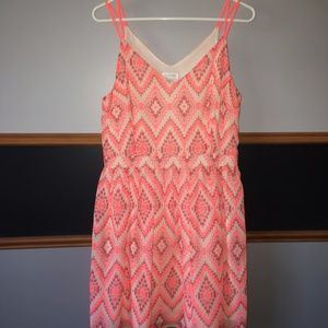 Charming Charlie's Orange and cream dress